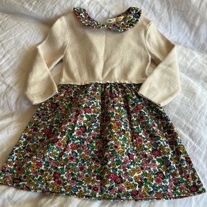 Mini Boden Cord liberty patterned dress